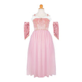 Velvety Soft Sleeping Sweetheart Princess Gown with Arm Warmers, Size 3-4