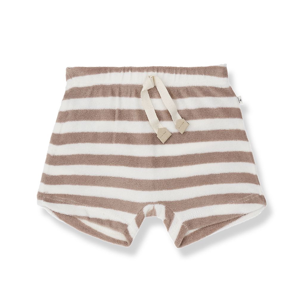 1 + in the Family Newborn FERES Striped Terry Shorts