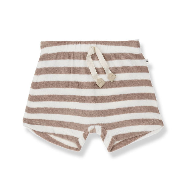 1 + in the Family Newborn FERES Striped Terry Shorts