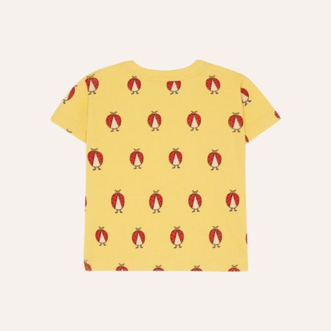 The Campamento Ladybug Allover Yellow Baby Tshirt