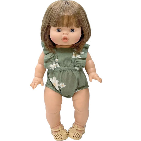 Minikane Clothing for Gordis Dolls 34cm-Lou Retro Cotton Romper Marguerites