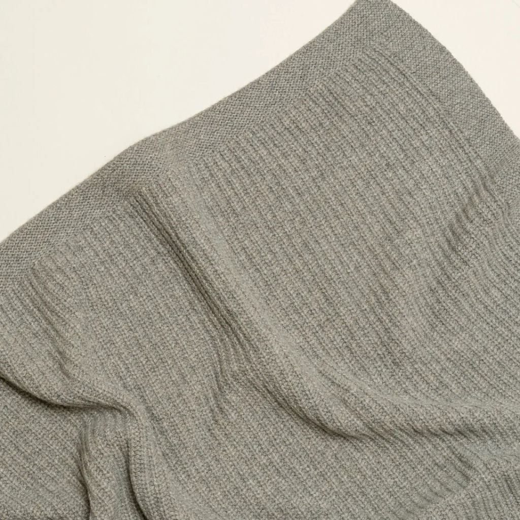 Hvid Kiki Blanket Stone