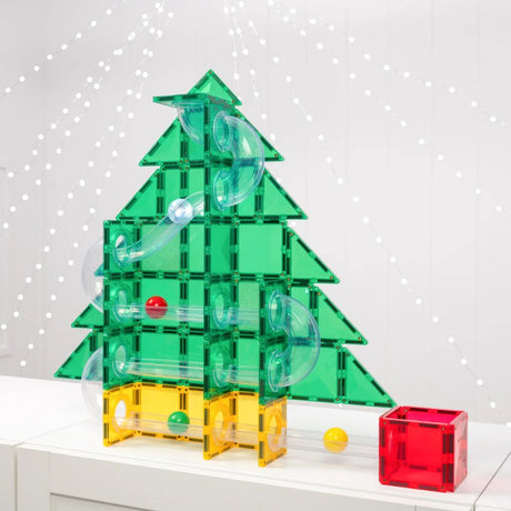 Connetix Christmas Tree Ball Run Special Edition 71pc