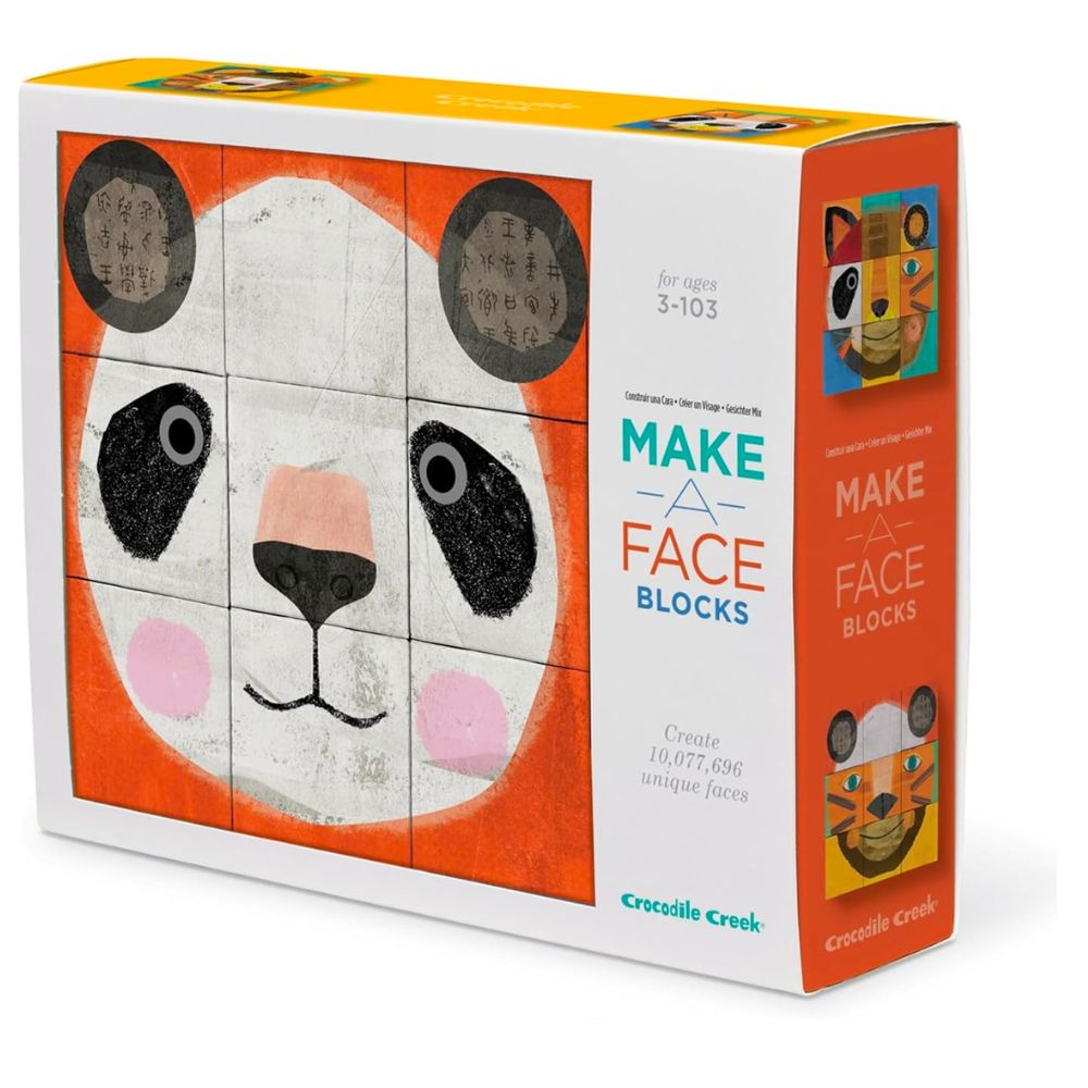 Crocodile Creek Puzzle Blocks - Make a Face Animals