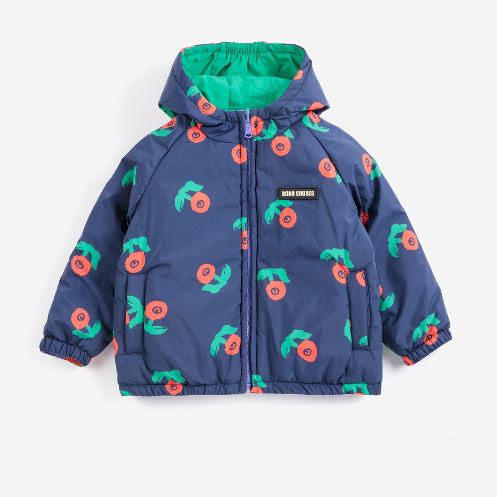 Bobo Choses Baby Stamp Bloom All Over Reversible Anorak
