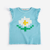 Bobo Choses Pixel Daisy ruffled top