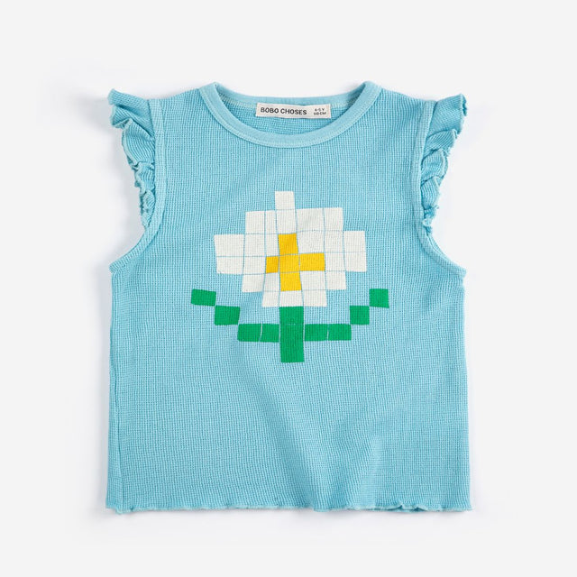Bobo Choses Pixel Daisy ruffled top