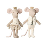 Maileg Royal Twin Mice, Little Sister and Brother in Matchbox