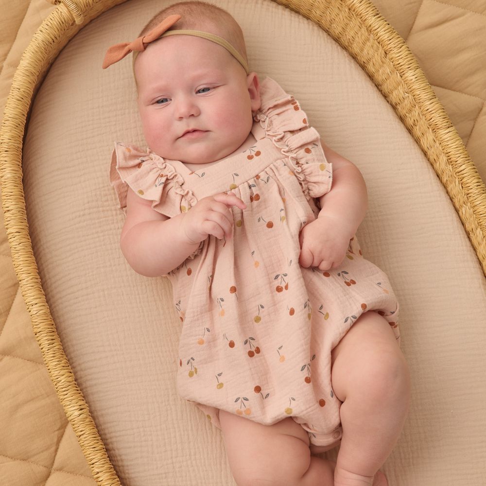Quincy Mae Maya Romper Cherries