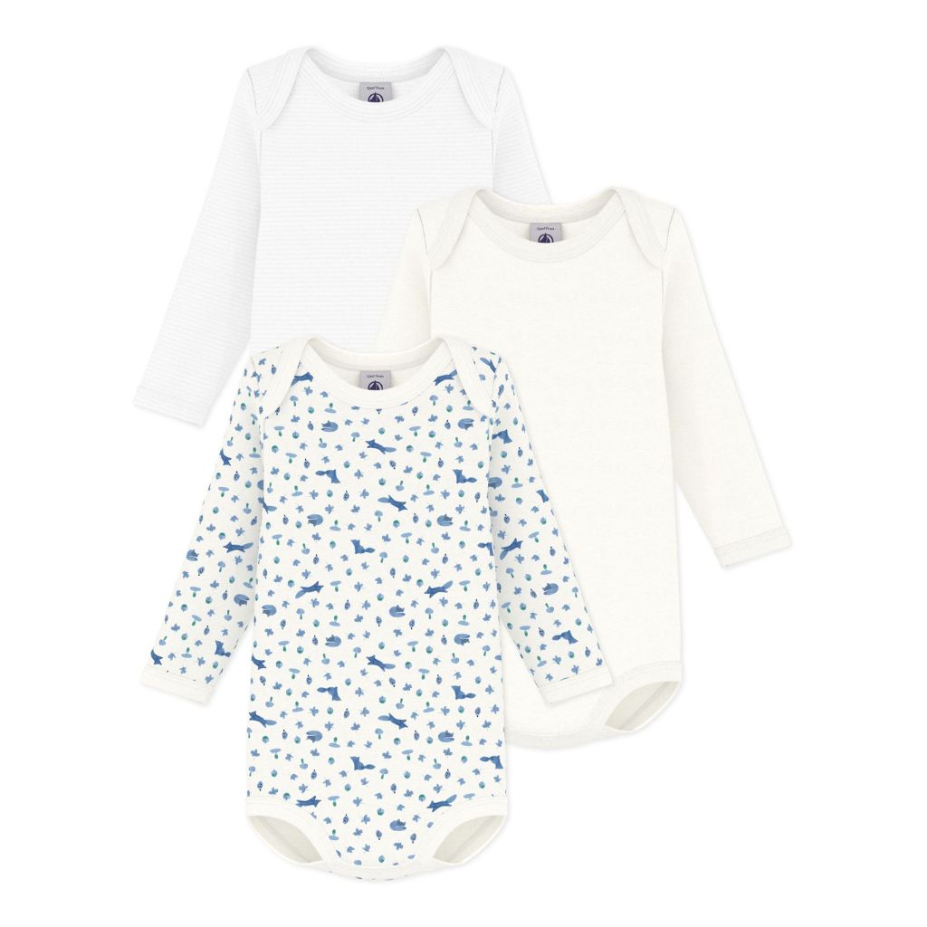 Petit Bateau LS Bodies 3pcs