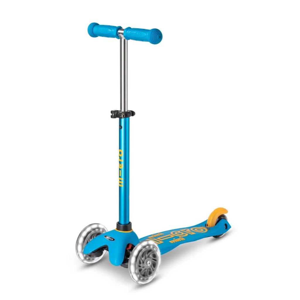 Micro Mini LED Scooter - Ocean Blue
