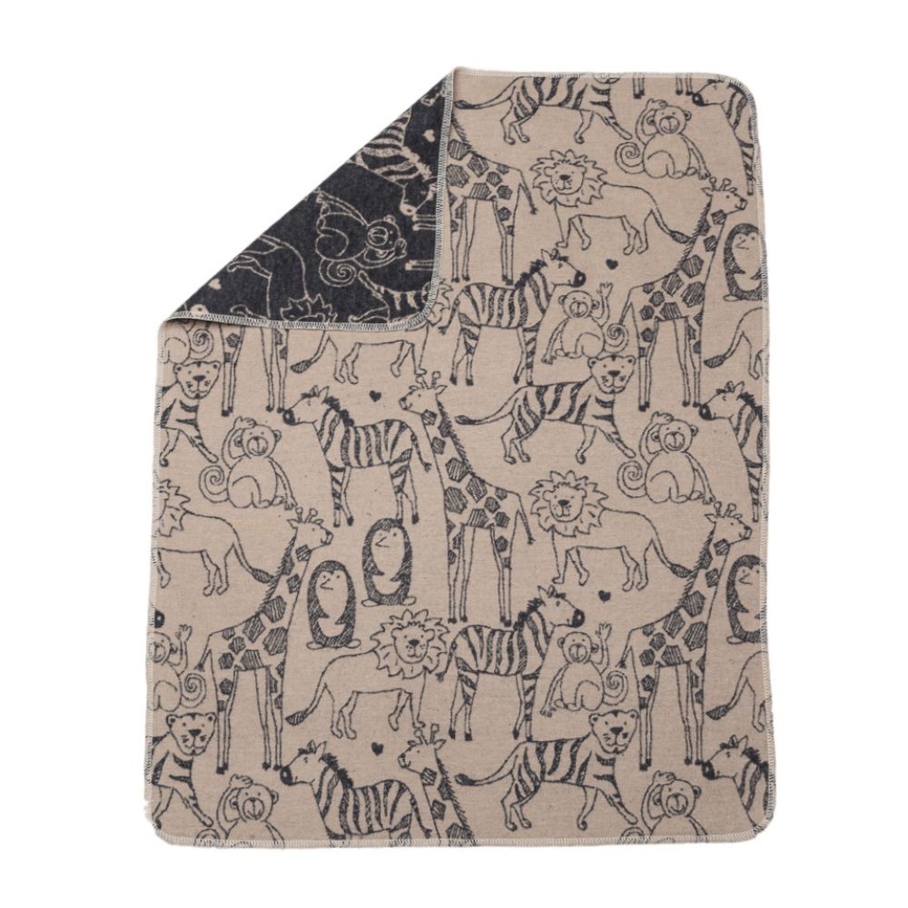 Fussenneger Juwel Safari Animals Ecru 90x70cm