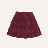 The Campamento Burgundy Velour Skirt