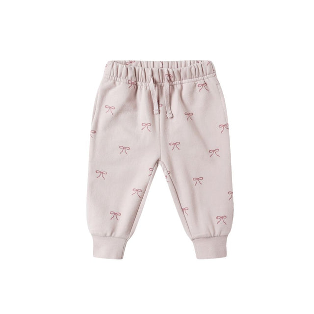 Quincy Mae Relaxed Fleece Sweatpants Bows