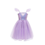 Sequins Princess Dress, Lilac 7-8
