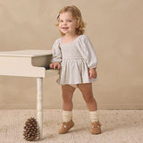 Quincy Mae Lainey Romper Cloud Stripe
