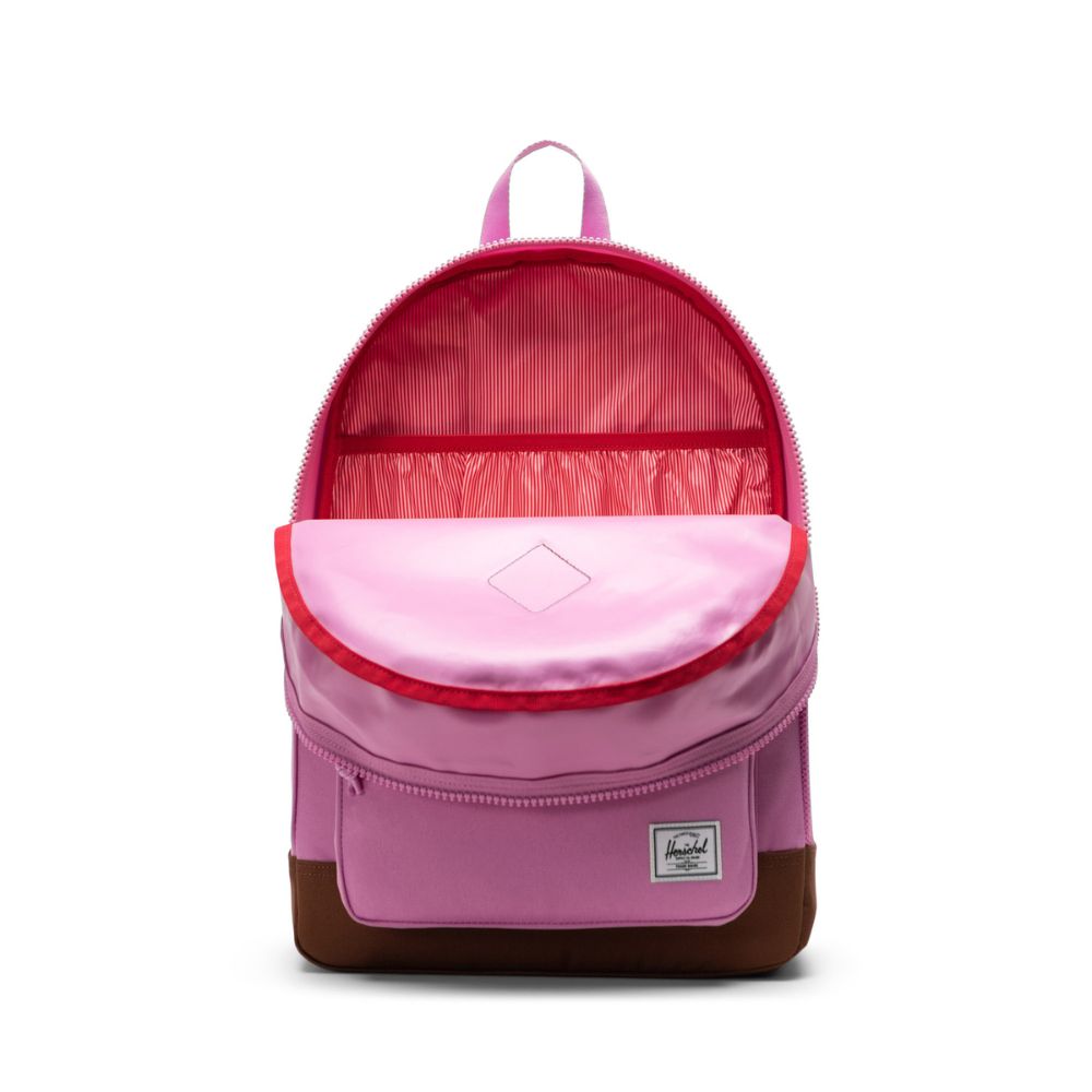 Herschel Heritage Backpack Youth  26L- Opera Mauve/Saddle Brown