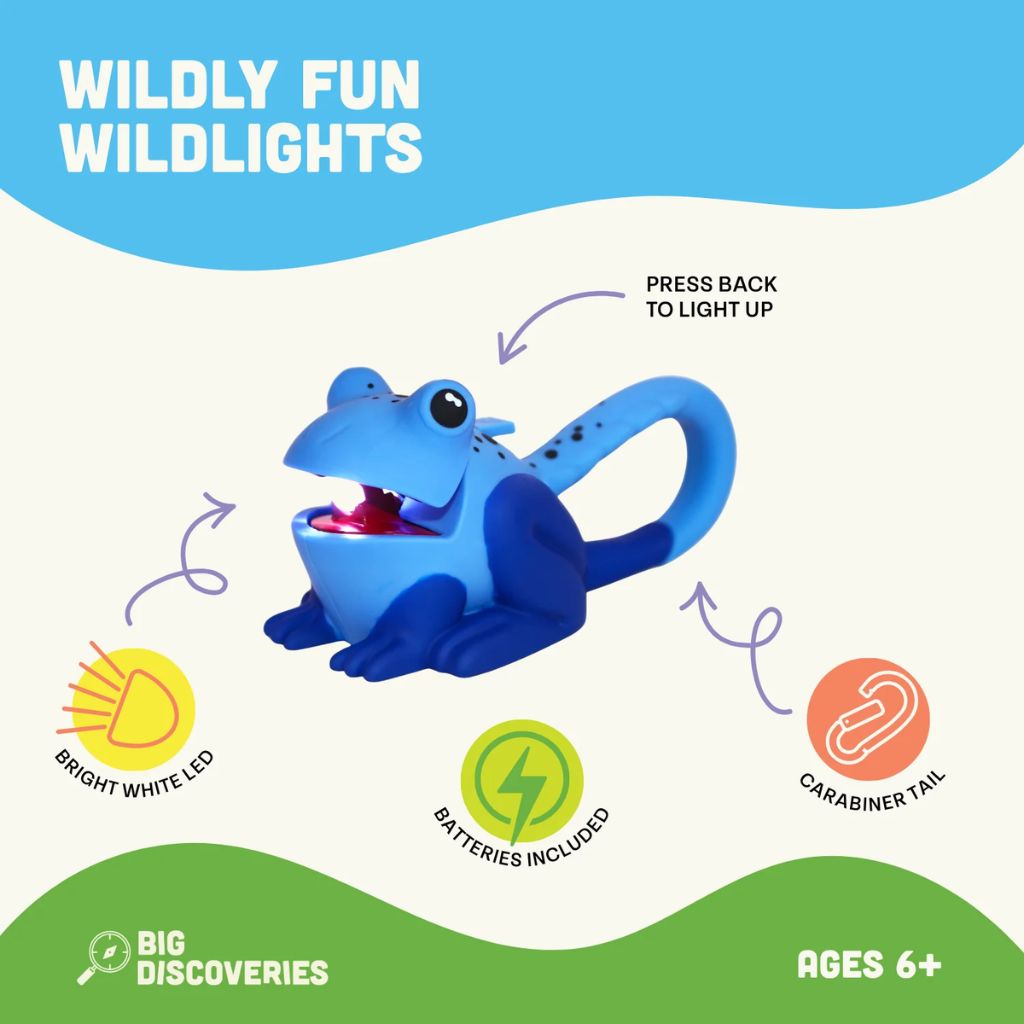 Wildlight Animal Carabiner Flashlight - Blue Frog
