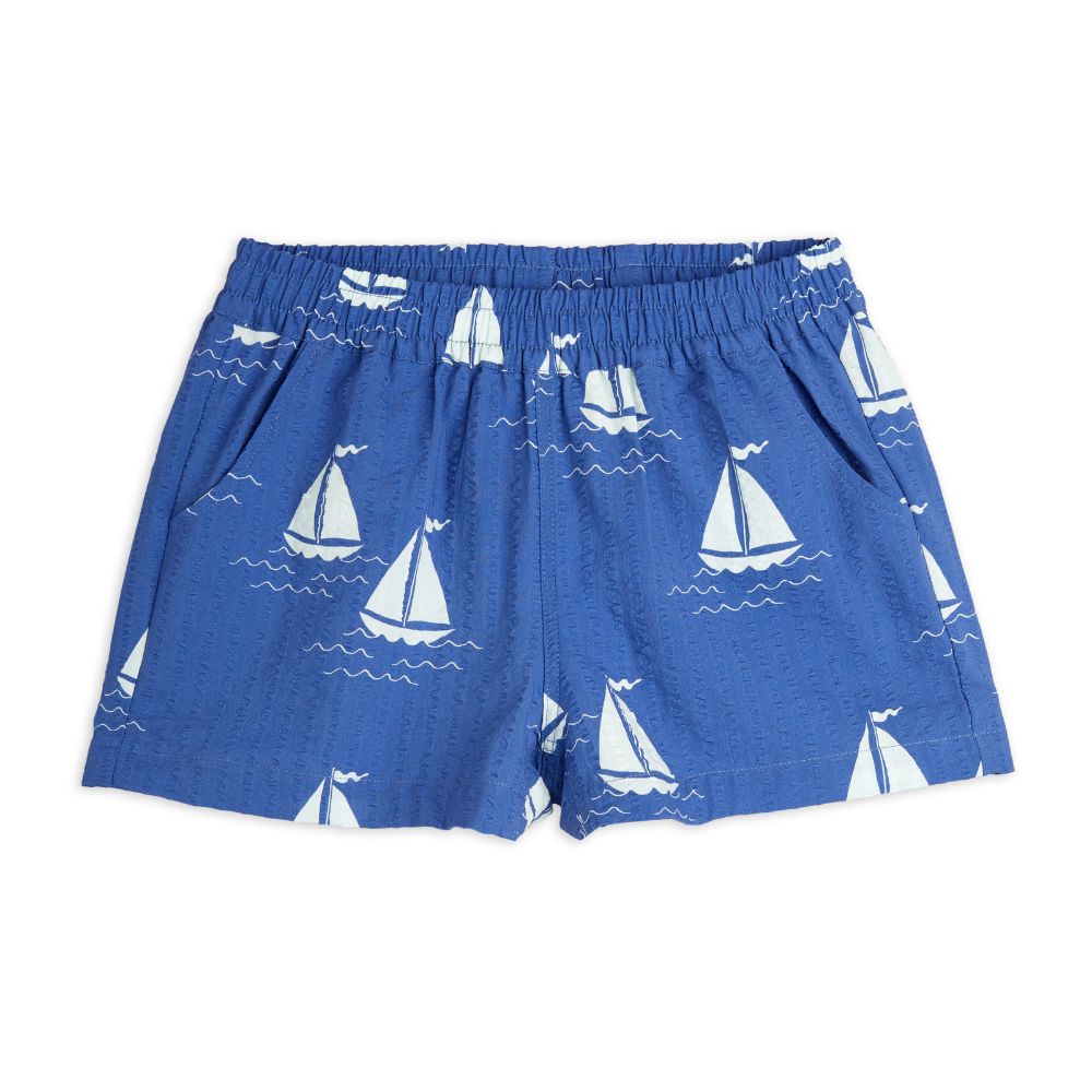 Mini Rodini Sailing Boats AOP Woven Shorts
