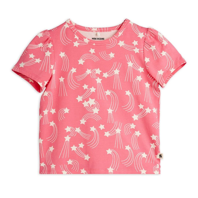 Mini Rodini Starfall AOP Puff Sleeve SS Top