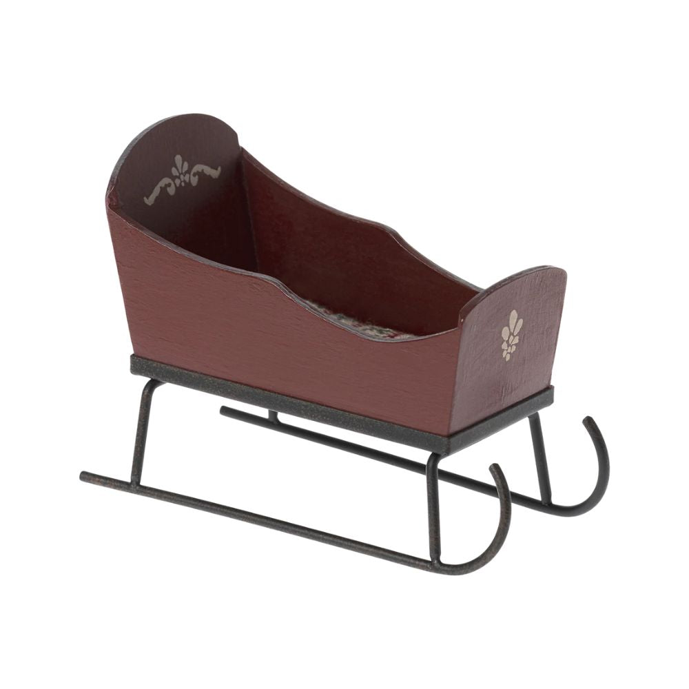 Maileg Sleigh, Mouse - Red