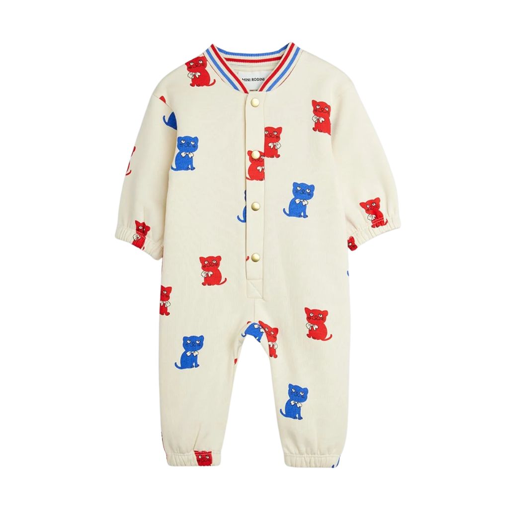 Mini Rodini Kittens Baby Onesie