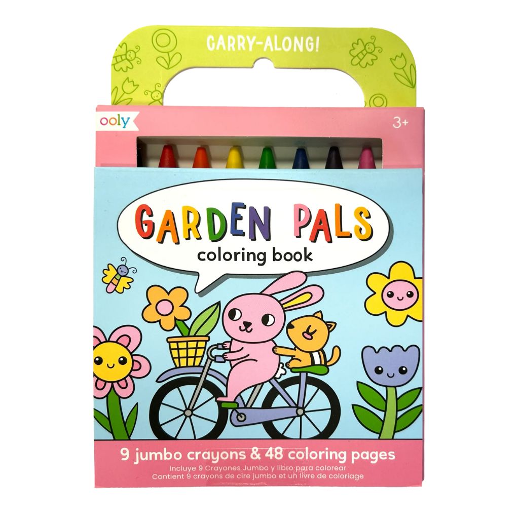 Carry Along Crayon and Colouring Book Set - Garden Pals