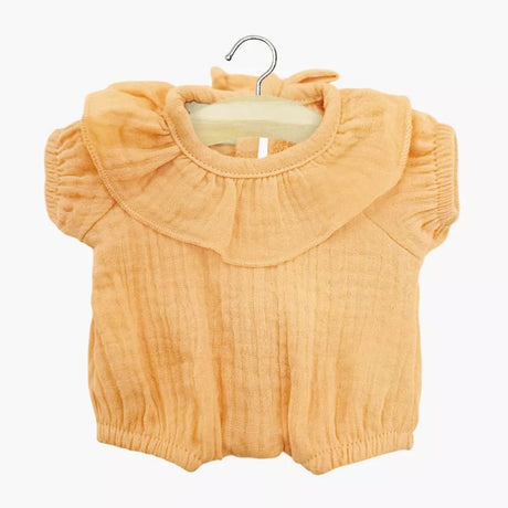 Minikane Babies Collection 28cm- Apricot Cotton Gauze Eva Frill Romper