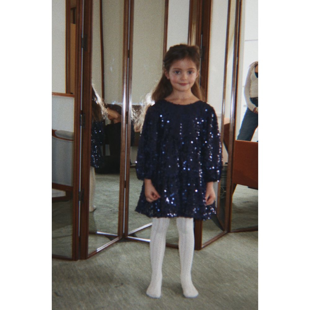 Konges Sløjd Lila Sequins Bow Dress Total Eclipse