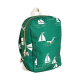 Mini Rodini Sailing Boarts AOP Backpack Green