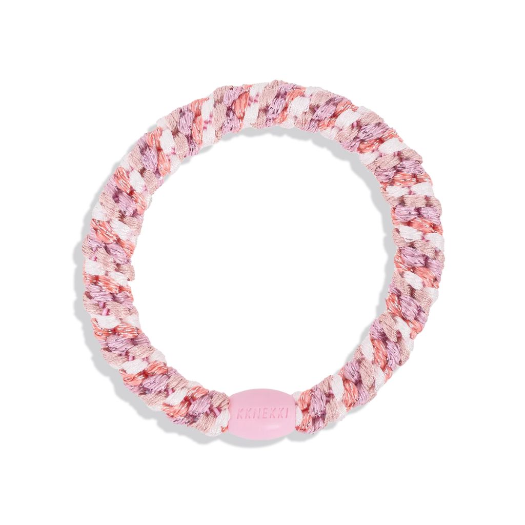 Kknekki Original Hair Tie Dusty Rose Pink Glitter