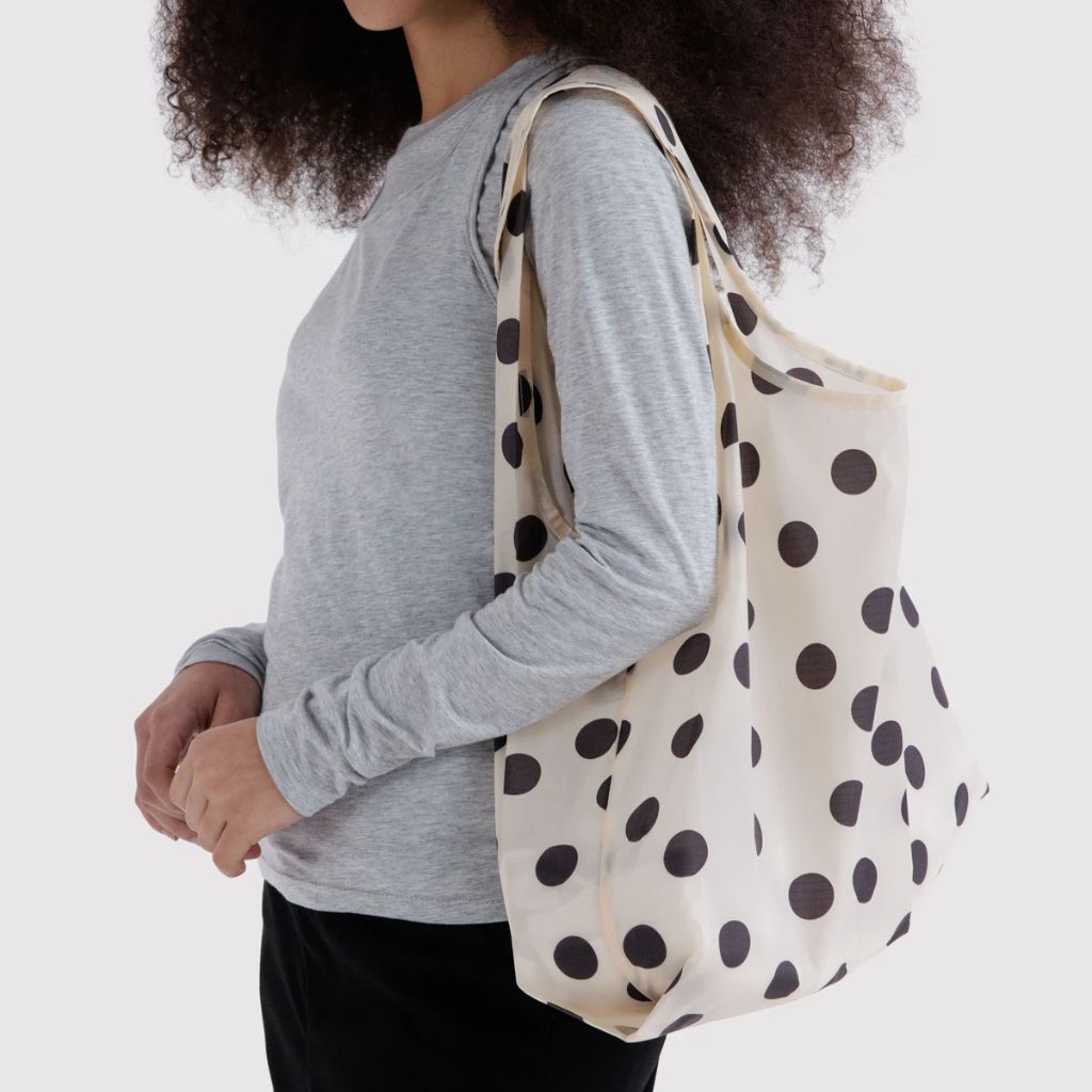 Baggu Standard Baggu - Cream and Black Polka Dot