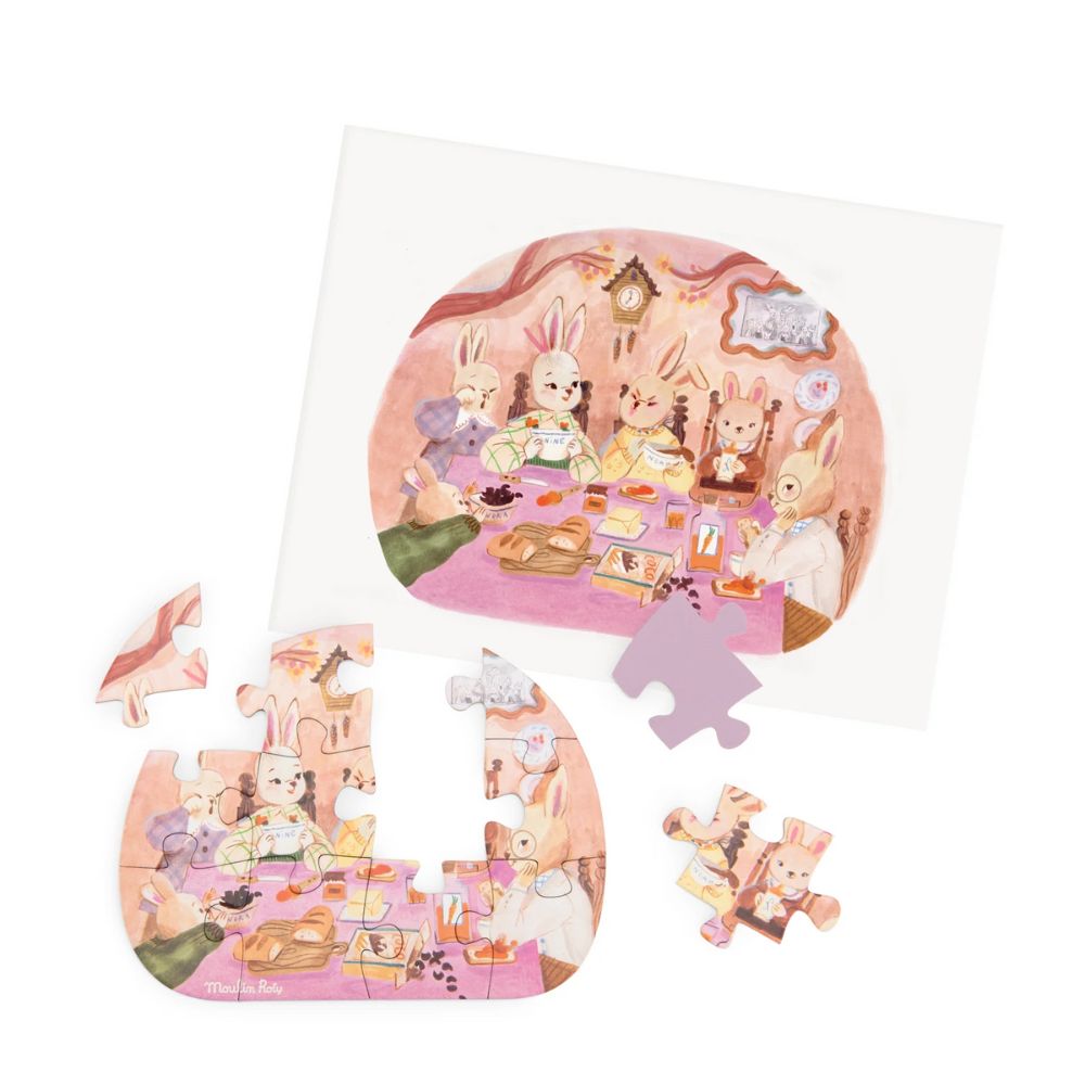 Moulin Roty Les Minouchkas- 4 Mini Puzzles, A Perfect Day
