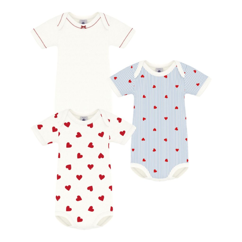 Petit Bateau SS Bodies 3pcs