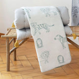 Fussenegger Panda Blanket Light Green Jungle 100 X 75cm