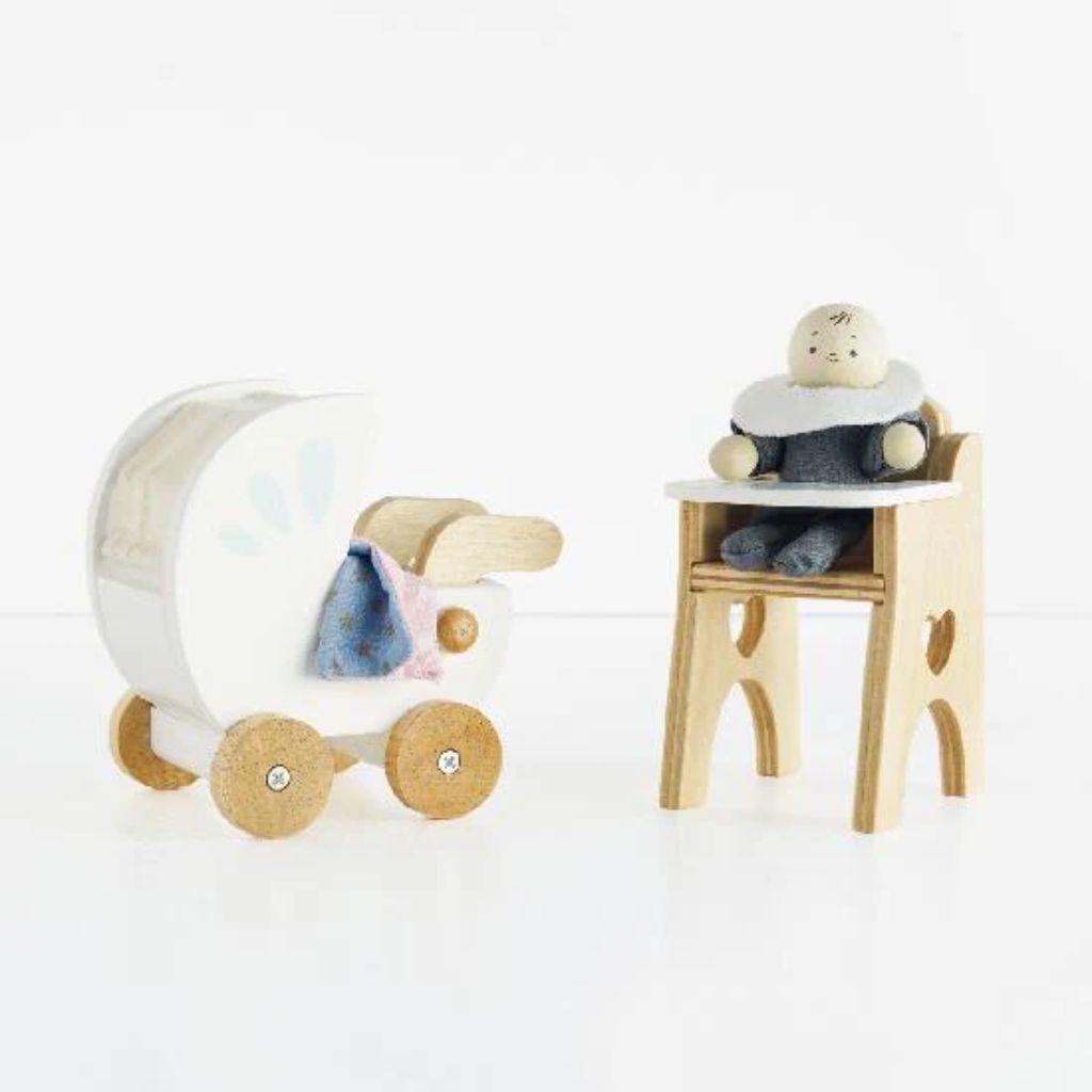 Le Toy Van Doll House Furniture - Nursery and Baby Set