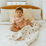 Layered Gauze Blanket - Teddy