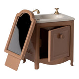 Maileg Sink dresser, Mouse - Dark Powder