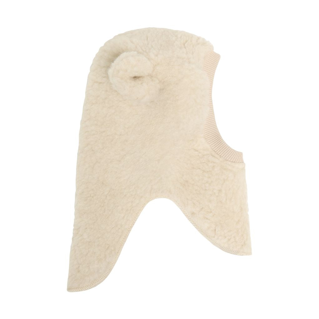 Huttelihut Balaclava Ears Wool Teddy Cement