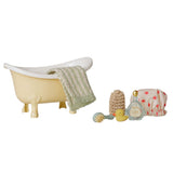Maileg Bathtub set, Mouse - Yellow