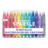Rainbow Sparkle Metallic Watercolor Gel Crayons