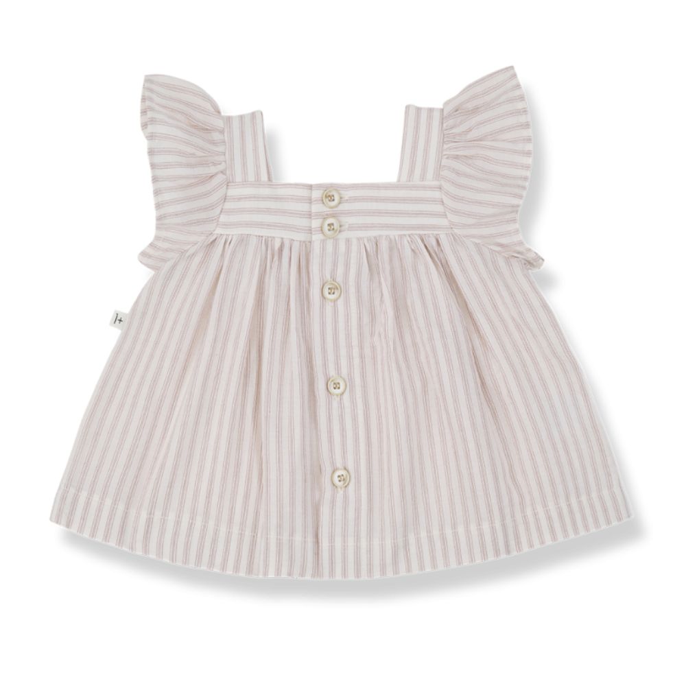 1 + in the Family VENTALLO Striped Poplin Dress