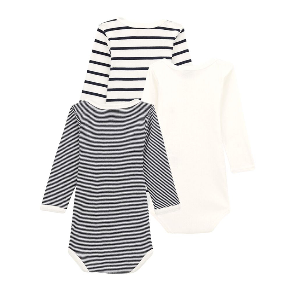 Petit Bateau LS Bodies 3pcs