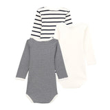 Petit Bateau LS Bodies 3pcs