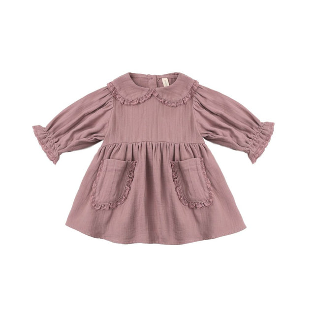 Quincy Mae Marisol Dress Mulberry