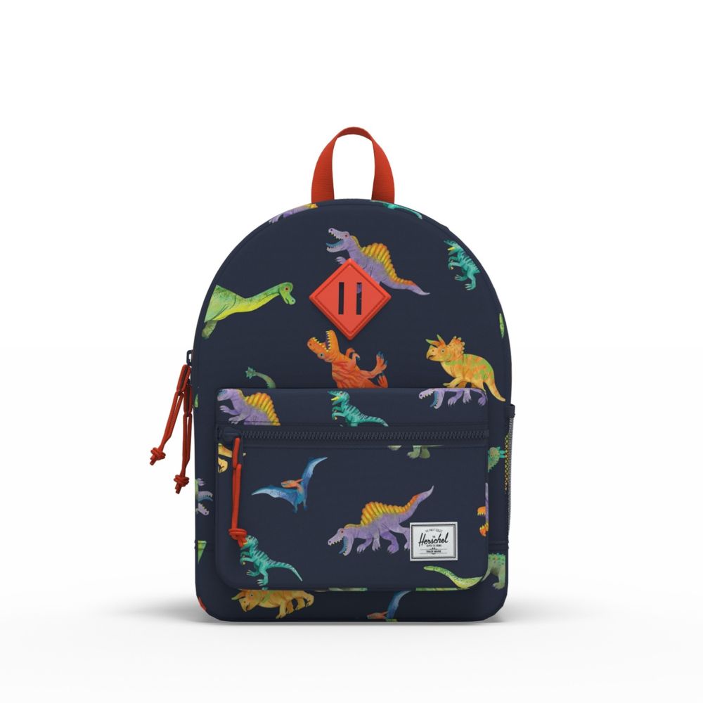 Herschel Heritage Kids Backpack Watercolour Dinos Darkest Navy