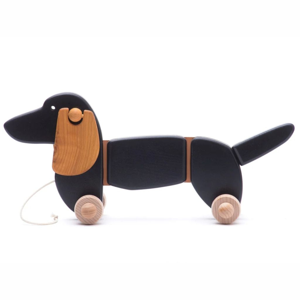 Bajo Dachshund Pull Toy - Dark