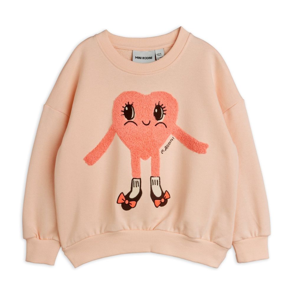 Mini Rodini Heart in shoes chenille sweatshirt