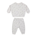 Quincy Mae Waffle Slouch Set Stars