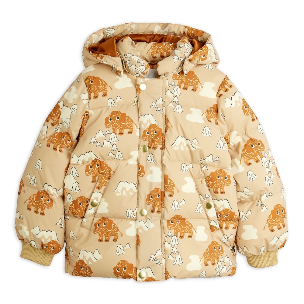 Mini Rodini Mammoths Hooded Puffer